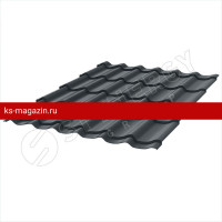 Металлочерепица СМ Классик Stynergy (Стинержи) (Стальной Кашемир Matt-7024-0.5) /1 кв.м./