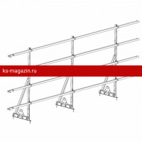 Ограждение ROOFsystems PRESTIGE ZN H-1200/3,0м 4 трубы NEXT фальц RAL3005