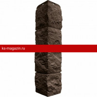 Угол наружный Альта-Профиль Туф ЭКО (Коричневый) /1 шт/