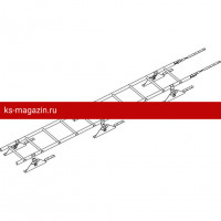 Лестница кровельная ROOFsystems PRESTIGE ZN400 3м Композит RAL 7024