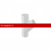 Galeco (Галеко) STAL 124/90 Тройник RAL 9003 (RR 20) /1 шт/