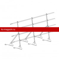 Ограждение ROOFsystems PRESTIGE ZN H-1200/3,0м 4 трубы Натур RAL9005