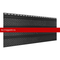 Софит UPLAST (Ю-пласт) перфорированный (Графитовый) (под заказ) /1 шт/