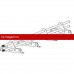 Снегозадержатель ROOFsystems ECONOM d25(круг), 3м, NEXT 4 опоры (Т-образн.) RAL 7024