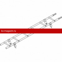 Лестница кровельная ROOFsystems ELITE ZN400 1,8м Универ RAL 3005