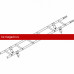 Лестница кровельная ROOFsystems ELITE ZN400 1,8м Универ RAL 3005
