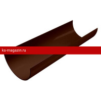 Желоб водосточный 3м Grand Line (Гранд Лайн) ПВХ Rohrfit 120/80 (Коричневый) /1 шт/