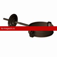 Хомут трубы Docke (Дёке) STAL PREMIUM 125/90 (Каштан RAL8017) /1 шт/