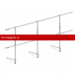 Перила к мостику кровельному ROOFsystems ELITE H-1200 3м RAL 9005