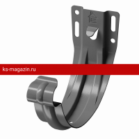 Карнизный кронштейн Docke (Дёке) STAL PREMIUM 125/90 (Графит RAL7024) /1 шт/