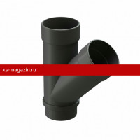 Тройник 45 Docke LUX (Графит) /1 шт/