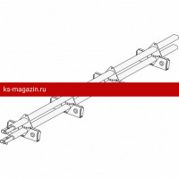 Снегозадержатель ROOFsystems PRESTIGE ZN 45*25 (овал), 1,2м Click ФАЛЬЦ Т-обр. опора RAL 8004