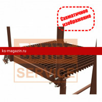 Площадка переходная BORGE 800х1200мм, оцинк., чёрный (RAL 9005)