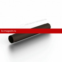 Труба соединительная D100x1000 Металл Профиль 125/100 Foramina Freeze (Dark Brown) /1 шт/