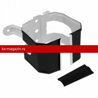 Кронштейн трубы на дерево прямоугольный Matt Grand Line (Гранд Лайн) Vortex Matt 127/102 (RAL 9005) /1 шт/