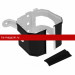 Кронштейн трубы на дерево прямоугольный Matt Grand Line (Гранд Лайн) Vortex Matt 127/102 (RAL 9005) /1 шт/