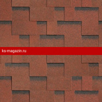Гибкая черепица Шинглас (Shinglas) Ультра Фокстрот (Рябина) /1 кв.м/
