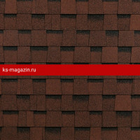 Гибкая черепица Шинглас (Shinglas) Фазенда (Красный) /1 кв.м/