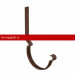 Aquasystem PUrus 150/100 Крюк желоба длинный с компл. крепления (МУ), RAL 8017