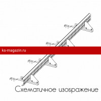 Снегозадержатель ROOFsystems PRESTIGE решетчатый, 2,5м Click ФАЛЬЦ RAL 8019
