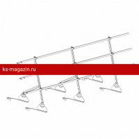 Ограждение ROOFsystems PRESTIGE ZN H-900/3,0м 3 трубы Натур RAL3005
