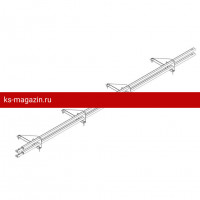 Снегозадержатель ROOFsystems PRESTIGE ZN 45*25 (овал), 3м универ.(треугольн.) RAL 3005