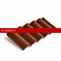 Композитная черепица Metrotile (Метротайл) Romana (Терракот) /лист/