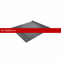 Фальцевая кровля Grand Line (Гранд Лайн) Кликфальц Line 0,45 Drap с пленкой на замках (RAL 7004) 1 кв.м.