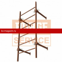 Секция пожарной лестницы BORGE 800, 2м, оцинк., окрашенный (RAL 7015)