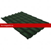 Металлочерепица Grand Line (Гранд Лайн) классик 0,5 GreenCoat Pural RAL 6020 /1 кв.м./