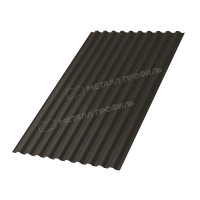 Профлист МЕТАЛЛ ПРОФИЛЬ С-21х1000-B (VALORI-20-DarkBrown-0,5)