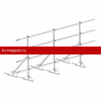 Ограждение ROOFsystems PRESTIGE ZN H-1200/3,0м 4 трубы Композит RAL3005
