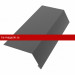 Карнизная планка 100х60х2000мм PE Rooftop Glance 0,5мм Zn180 RR23