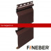 Сайдинг FineBer (Файнбер) Standart Extra Acrylic 3,66м (Темный дуб) /панель/