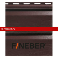 Сайдинг FineBer (Файнбер) Standart Extra Acrylic 3,66м (Темный дуб) /панель/