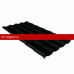 Металлочерепица камея 0,5 Satin Matt TX RAL 9005 черный