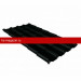 Металлочерепица камея 0,5 Satin Matt TX RAL 9005 черный