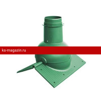 Выход канализации коньковый Krovent (Кровент) Pipe-cone (Зеленый) /1 шт/