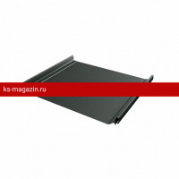 Фальцевая кровля Grand Line (Гранд Лайн) Кликфальц Pro 0,5 Satin Мatt с пленкой на замках (RAL 7016) 1 кв.м.