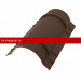 Конёк полукруглый R90мм 1970мм PE Rooftop Matt 0,5 мм Zn180 RAL8017