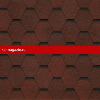 Гибкая черепица Tegola (Тегола) COMFORT Garda Rosso 409 /1кв.м/
