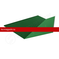 Ендова нижняя 300х300х2000 Stynergy (Стинержи) (CORUNDUM50-RAL6002-0.5) /1 шт/
