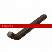 МП Foramina Freeze Quadro Труба водосточная 76х102х1000 с коленом, 8017