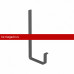 Galeco (Галеко) STAL2 125/80 Кронштейн длинный Графит RAL 7015 (RR 23) /1 шт/