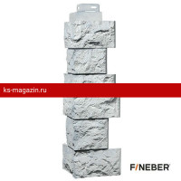 Угол наружный FineBer (Файнбер) Камень дикий (Жемчужный) /1 шт/