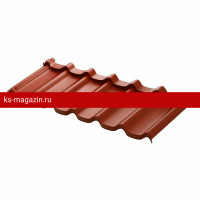 Модульная металлочерепица AquaSystem Стокгольм 1185х425 мм Pural BT Matt 0,5мм RR750