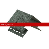 Угол наружный UPLAST (Ю-Пласт) STONE-HOUSE Камень (Изумрудный) / 1 шт/
