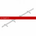 Снегозадержатель ROOFsystems PROMO ZN 40*20(овал), 3м NEXT 3 опоры Т-обр RAL 9005