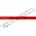 Лестница кровельная ROOFsystems PRESTIGE ZN400 1,2м Универ RAL 8004