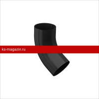 Galeco (Галеко) STAL 152/90 Колено 60, Черный RAL 9005 /1 шт/